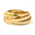 CARTIER Trinity Ring 18K Pink Gold/Yellow Gold/White Gold US#4 Cartier#48