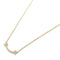 TIFFANY&CO T Smile Mini Diamond Necklace 18K Pink Gold