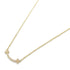 TIFFANY&CO T Smile Mini Diamond Necklace 18K Pink Gold