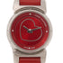 LOUIS VUITTON LV Tambour Quartz Watch Q151Z Stainless Steel/Leather Red