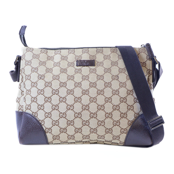 GUCCI GG SHW Shoulder Bag 114273 Canvas Brown