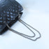 CHANEL CC Chain Shoulder Handbag Lambskin Leather Black