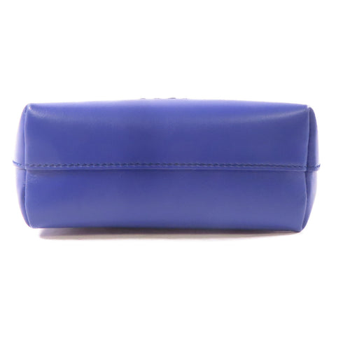 Chloe 2 Way Shoulder Crossbody Handbag Calfskin Leather Blue