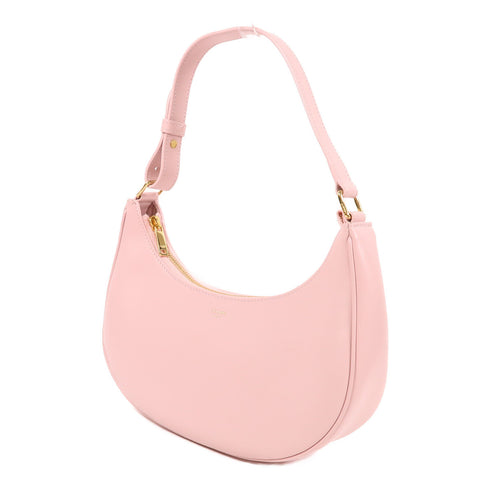 CELINE GHW Ava Shoulder Bag Leather Pink