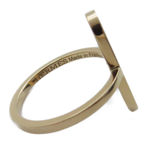 HERMES Ever Chain D'ancre Ring 18K Yellow Gold US#6