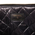 CHANEL CC Clutch Bag Pouch Calfskin Leather Black