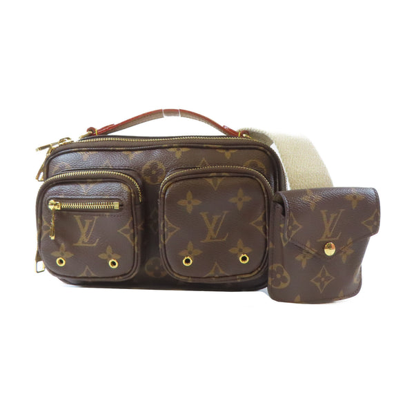 LOUIS VUITTON LV GHW Utility 2 Way Shoulder Bag Handbag M80446 Monogram Brown v8
