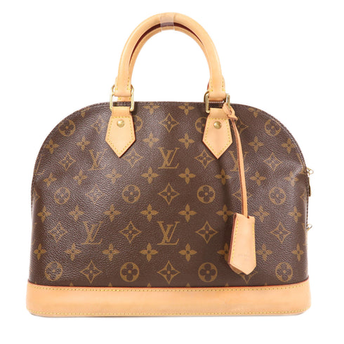 LOUIS VUITTON LV GHW Alma Handbag M51130 Monogram Brown v3