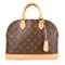 LOUIS VUITTON LV GHW Alma Handbag M51130 Monogram Brown v3