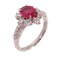 FINE JEWELRY 1.87ct Ruby 1.24ct Diamond Ring PT900 Platinum US#6.5