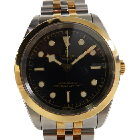 TUDOR Black Bay S&G Automatic Watch 79683 Stainless Steel/18K Yellow Gold Black