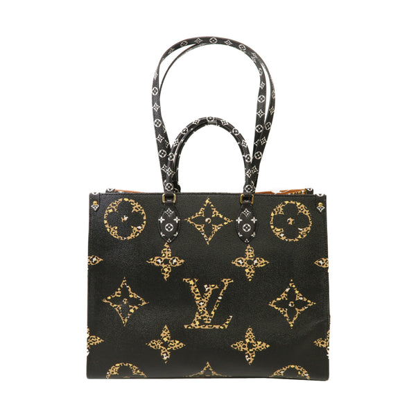 LOUIS VUITTON LV GHW On The Go GM 2 Way Bag M44674 Monogram Jungle Black/Brown