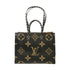 LOUIS VUITTON LV GHW On The Go GM 2 Way Bag M44674 Monogram Jungle Black/Brown