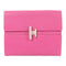 HERMES PHW Cinhetic Clutch Bag Mysore Leather Pink