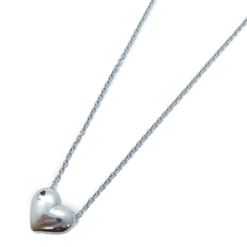 TIFFANY&CO 3P Diamond Heart Necklace PT950 Platinum