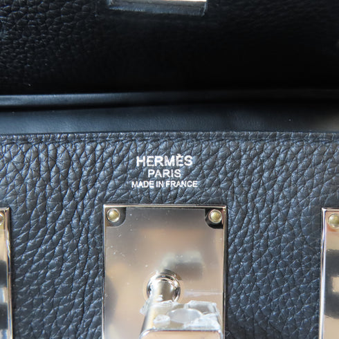 HERMES PHW Hac A Dos PM Backpack Rucksack Togo Leather Noir Black