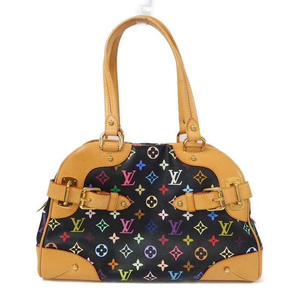 LOUIS VUITTON LV GHW Claudia Handbag M40194 Monogram Multicolor Black