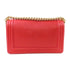 CHANEL GHW Boy Chanel 25cm Chain Shoulder Bag Calfskin Leather Red