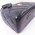 CHANEL CC GHW Vanity Case 2 Way Bag Calfskin Leather Black