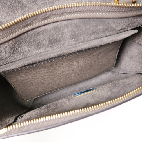 CELINE GHW Micro Belt Bag 2 Way Shoulder Bag Handbag 189153 Calfskin Leather