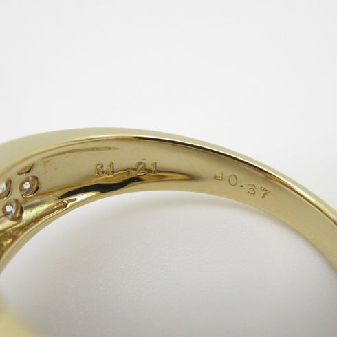 Ponte Vecchio 1.21ct Ruby 0.37ct Diamond Ring 18K Yellow Gold Multicolor US#6