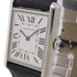 CARTIER Tank Must WSTA0041 Quartz Watch Stainless Steel/Leather Belt White
