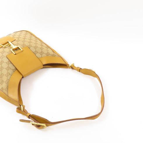 GUCCI GG GHW Shoulder Bag 0014129 Canvas Brown