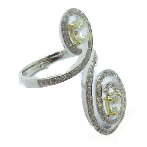 FINE JEWELRY 0.318ct Diamond 0.3ct Diamond Ring 18K White Gold US#6