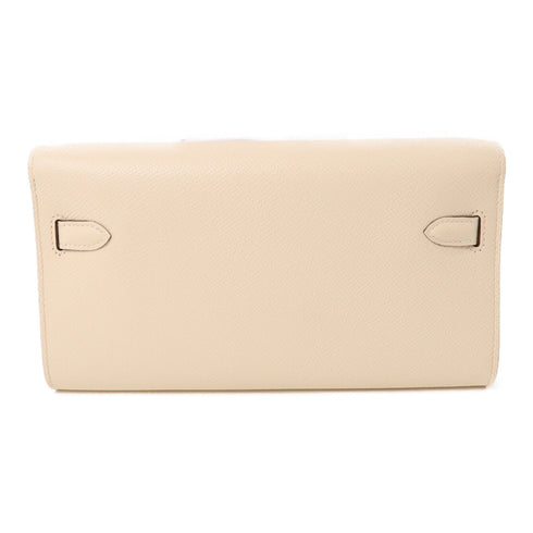 HERMES GHW Kelly To Go Crossbody Shoulder Bag Epsom Leather Nata