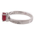 JEWELRY Ruby Diamond Ring 18K White Gold US#6.25