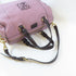 LOEWE GHW 2 Way Shoulder Handbag Calfskin Leather Purple