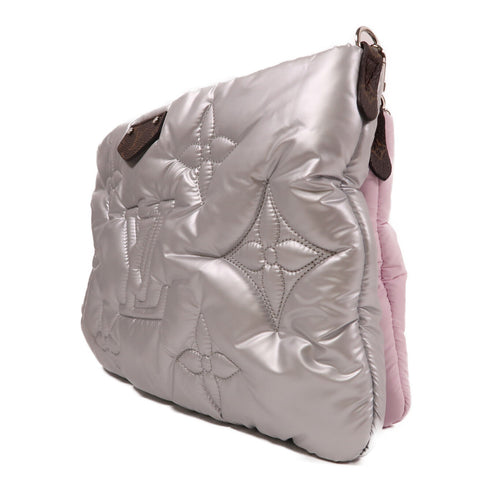 LOUIS VUITTON LV SHW Maxi Multi Pochette Accessories Nylon M21056 Silver/Pink