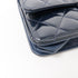 CHANEL CC GHW WOC Wallet On Chain Shoulder Bag Patent Leather Navy