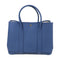 HERMES PHW Garden Party PM Tote Bag Country Leather Stamp X Bleu Thalassa/Blue