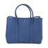 HERMES PHW Garden Party PM Tote Bag Country Leather Stamp X Bleu Thalassa/Blue