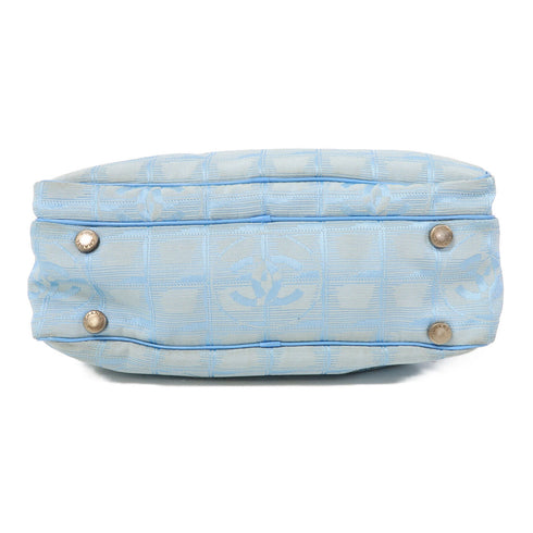 CHANEL CC SHW New Travel Line 2 Way Shoulder Bag Nylon Blue