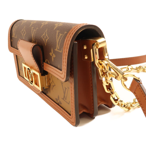 LOUIS VUITTON LV Dauphine East West 2 Way Shoulder Bag M46757 Monogram Reverse v1