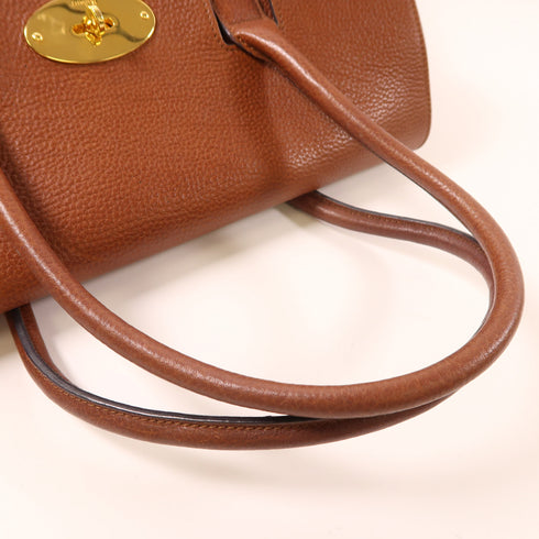 MULBERRY GHW Hand Bag Calfskin Leather Brown