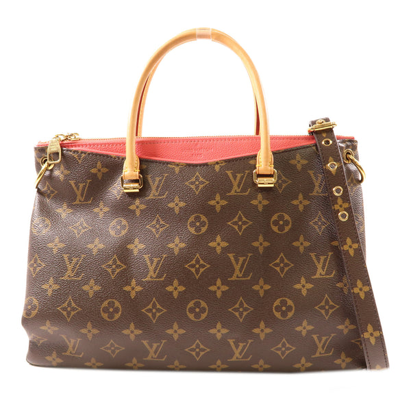 LOUIS VUITTON LV GHW Pallas 2 Way Shoulder Bag Handbag M50067 Monogram Brown