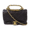CHANEL Quilted CC GHW 2 Way Chain Shoulder Bag AS3748 Lambskin Leather Black