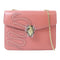 BVLGARI GHW Serpenti Forever Chain Shoulder Bag Calfskin Leather Pink v1
