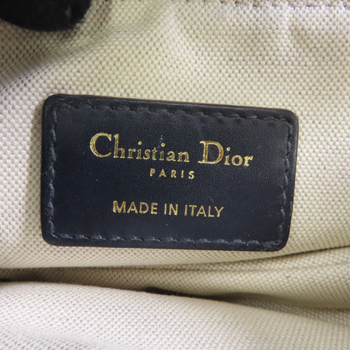 Christian Dior CD GHW Saddle Mini Handbag M0447 CTZQ Canvas Blue