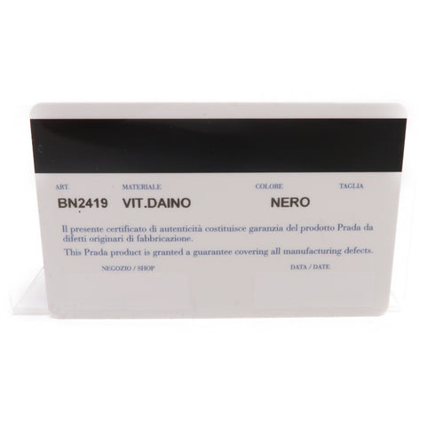 PRADA GHW 2 Way Bag BN2419 Calfskin Leather Black