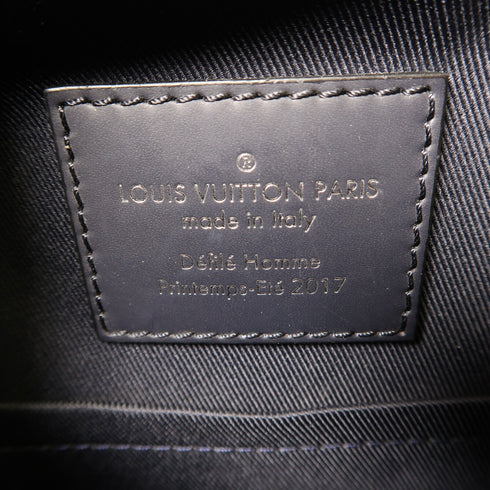 LOUIS VUITTON LV SHW Messenger BB Shoulder Bag Monogram Savane White Blue