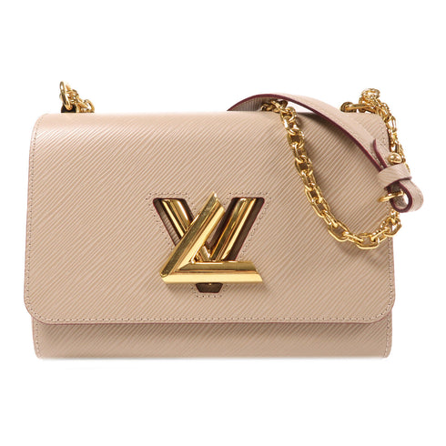 LOUIS VUITTON LV GHW Twist MM Chain Shoulder Bag M21112 Epi Beige