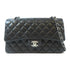 CHANEL Quilted CC SHW Classic Shoulder Handbag A01112 Lambskin Leather Black