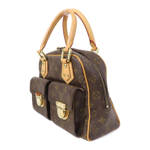 LOUIS VUITTON LV GHW Manhattan PM Handbag M40026 Monogram Brown