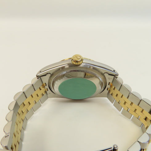 ROLEX Datejust 18K Gold/Stainless Steel Automatic Movement Silver Wrist Watc...