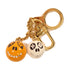 LOUIS VUITTON LV GHW Key Ring Charm Metal M65377 Orange/White