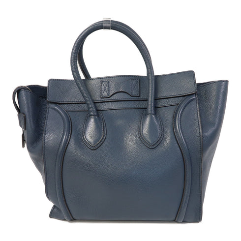 CELINE SHW Luggage Hand Calfskin Leather Blue